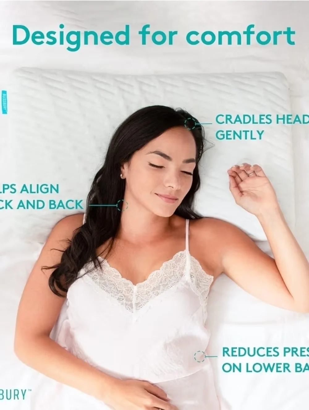 BLISSBURY King Stomach Sleeping Pillow